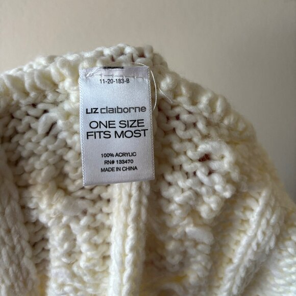 Liz Claiborne Infinity Cream Scarf - Picture 4 of 4